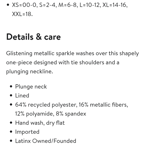 New Maaji Reversible Nacar Faena Metallic One Piece Swimsuit in Open Bei… - Picture 11 of 11